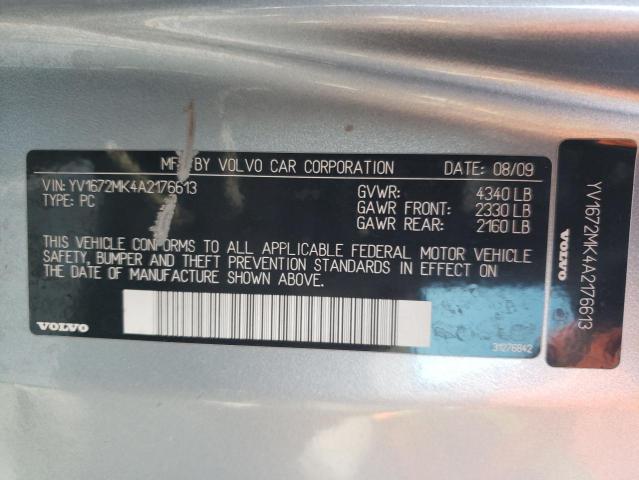 2010 VOLVO C30 T5 YV1672MK4A2176613