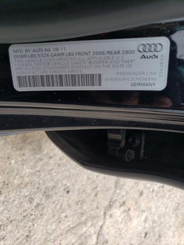 2012 AUDI A7 PREMIUM WAUWGAFC2CN038993