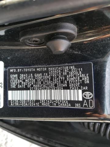 2011 TOYOTA COROLLA S 2T1BU4EE2BC591904