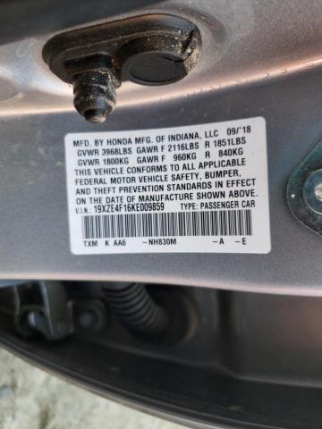 2019 HONDA INSIGHT LX 19XZE4F16KE009859