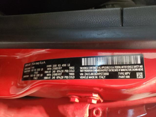 2017 JEEP RENEGADE T ZACCJBCB2HPE72659