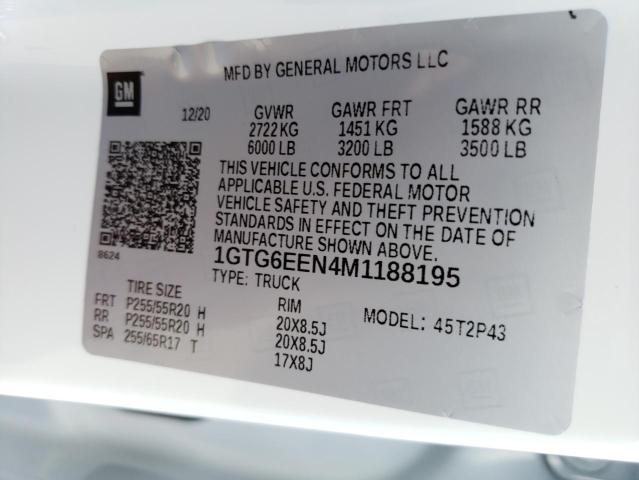 2021 GMC CANYON DEN 1GTG6EEN4M1188195