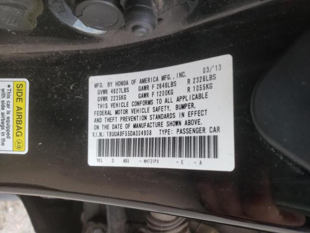 2013 ACURA TL TECH 19UUA9F55DA004908