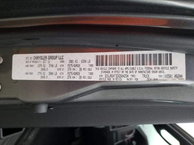 2013 DODGE 1500 3C6JR6AT3DG504234