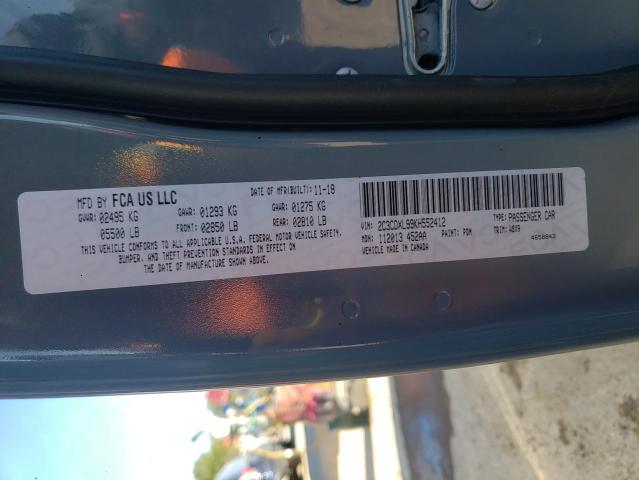 2019 DODGE CHARGER SR 2C3CDXL99KH552412