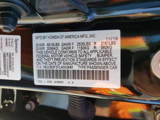 2020 ACURA TLX 19UUB2F37LA002840