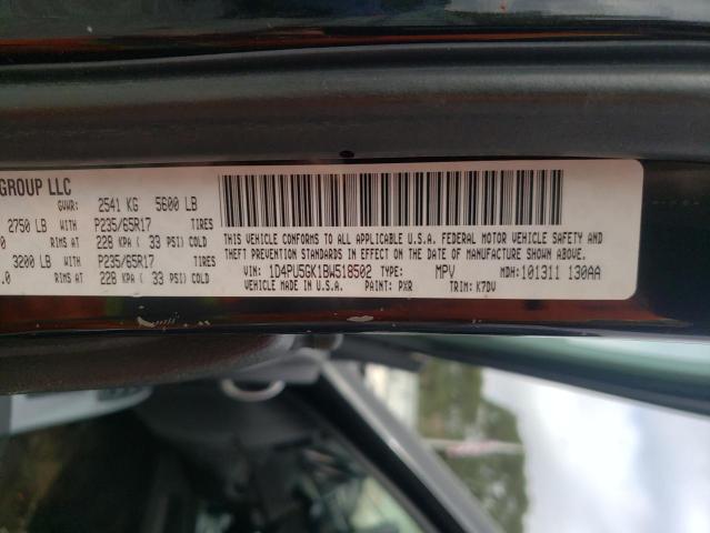 2011 DODGE NITRO SXT 1D4PU5GK1BW518502