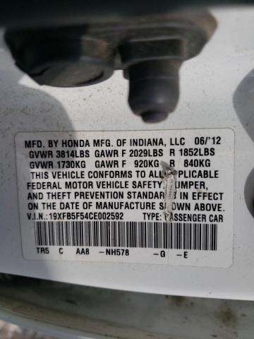 2012 HONDA CIVIC NATU 19XFB5F54CE002592