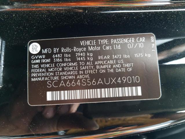 2010 ROLLS-ROYCE GHOST SCA664S56AUX49010