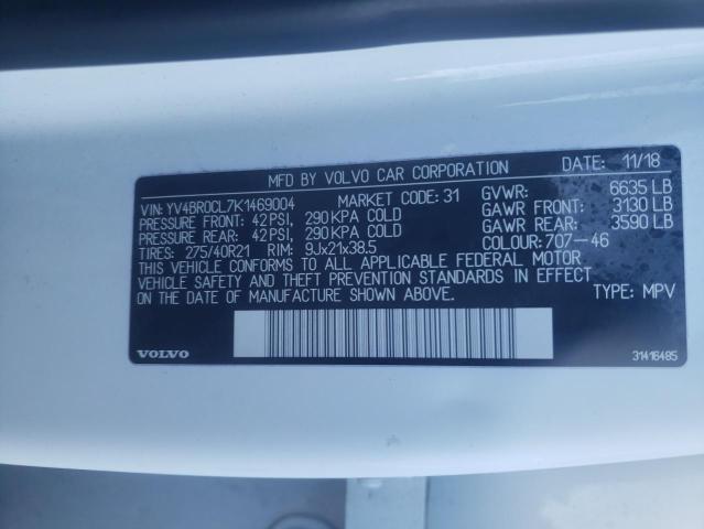 2019 VOLVO XC90 T8 IN YV4BR0CL7K1469004