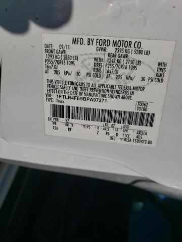 2011 FORD RANGER SUP 1FTLR4FE9BPA97271
