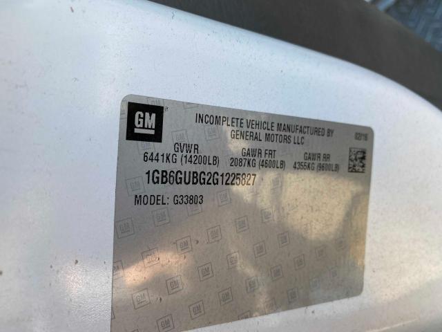 2016 CHEVROLET EXPRESS G4 1GB6GUBG2G1225827