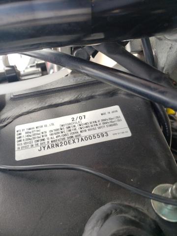 2007 YAMAHA YZFR1 JYARN20EX7A005593
