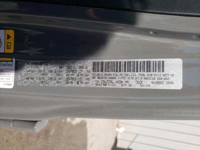 2020 JEEP GLADIATOR 1C6HJTFGXLL140394
