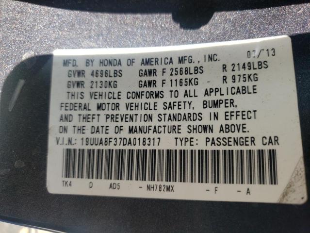 2013 ACURA TL SE 19UUA8F37DA018317