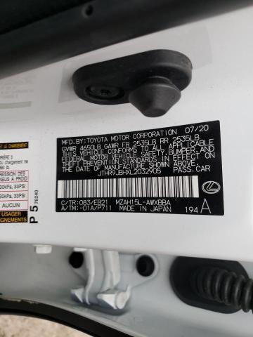 2020 LEXUS UX 250H JTHR9JBHXL2032905