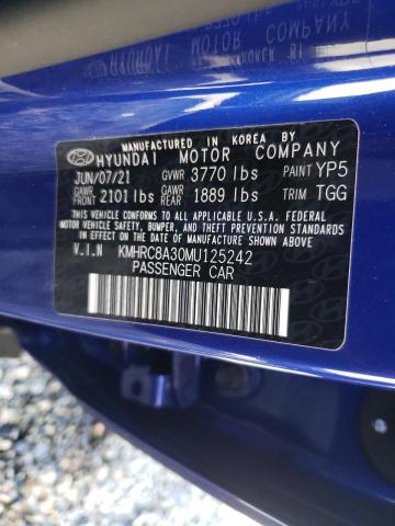 2021 HYUNDAI VENUE SEL - KMHRC8A30MU125242