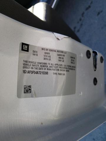 2010 CHEVROLET COBALT 2LT 1G1AF5F54A7215398