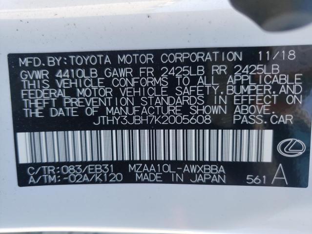 2019 LEXUS UX 200 JTHY3JBH7K2005608