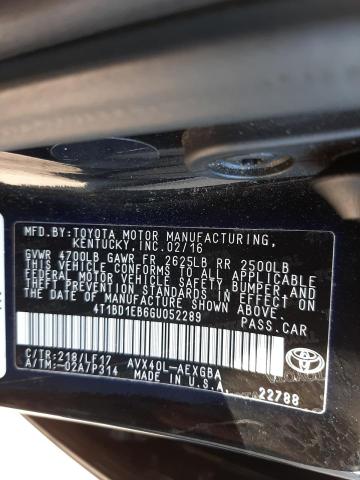 2016 TOYOTA AVALON HYB 4T1BD1EB6GU052289