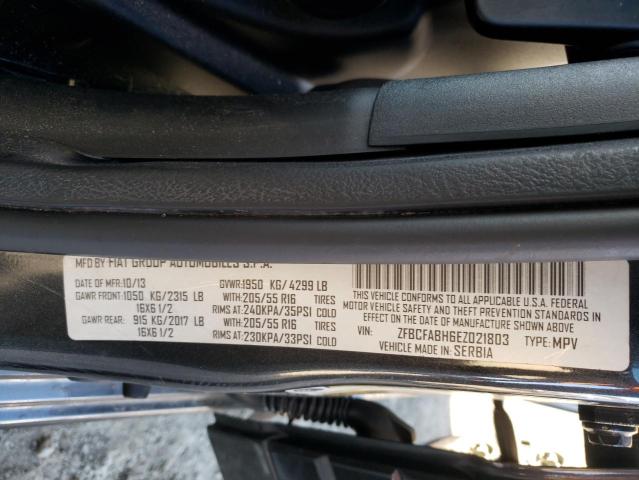 2014 FIAT 500L EASY ZFBCFABH6EZ021803