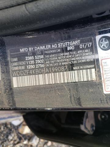 2017 MERCEDES-BENZ E300 WDDZF4KB0HA199087