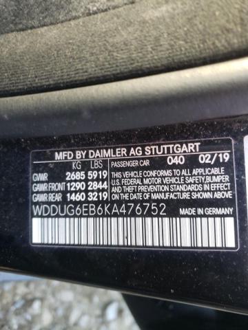 2019 MERCEDES-BENZ S 450 4MAT WDDUG6EB6KA476752