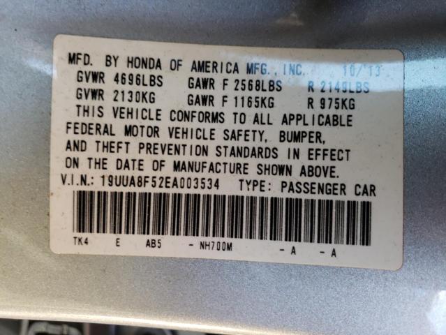2014 ACURA TL TECH 19UUA8F52EA003534