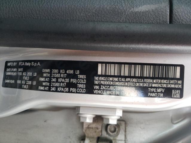 2015 JEEP RENEGADE T ZACCJBCT0FPB68999