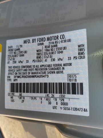 2021 FORD BRONCO SPO 3FMCR9D99MRA05473