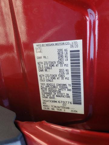 2021 NISSAN ROGUE SL 5N1AT3CB8MC670776