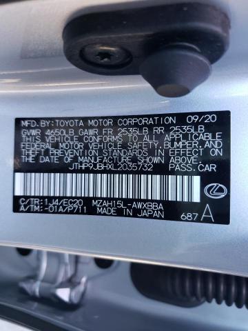 2020 LEXUS UX 250H JTHP9JBHXL2035732