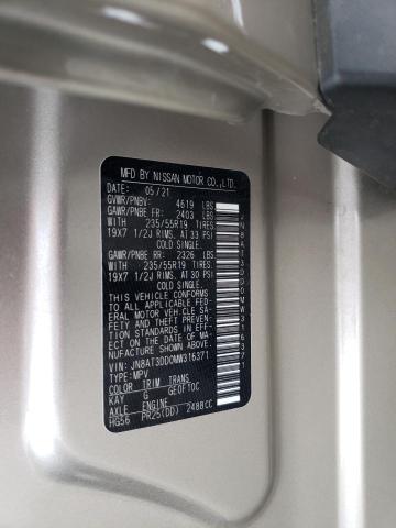 2021 NISSAN ROGUE PLAT JN8AT3DD0MW316371