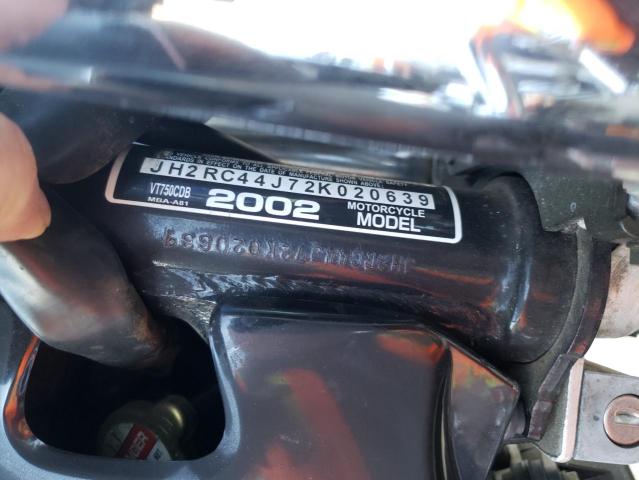 2002 HONDA VT750 CDB JH2RC44J72K020639