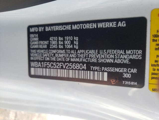 2015 BMW 228 I WBA1F5C52FV256804