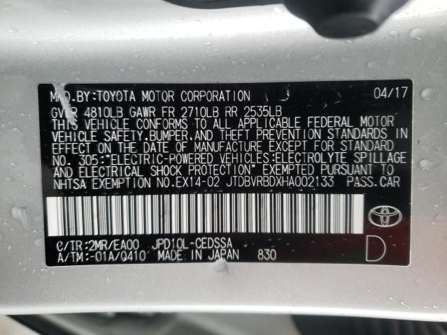 2017 TOYOTA MIRAI JTDBVRBDXHA002133