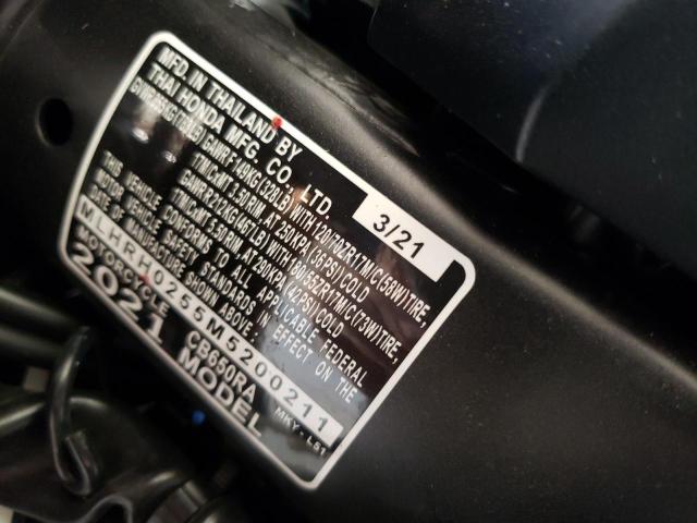 2021 HONDA CB650 RA MLHRH0255M5200211