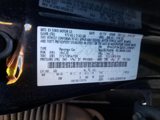 1FADP3K22DL238021 Ford Focus Se 2013. Фото: 9