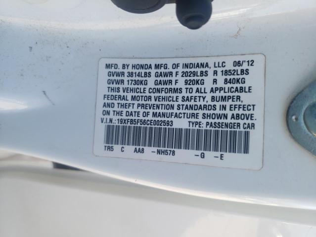 2012 HONDA CIVIC NATU 19XFB5F56CE002593