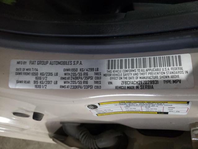 2014 FIAT 500L LOUNG ZFBCFACH2EZ029931