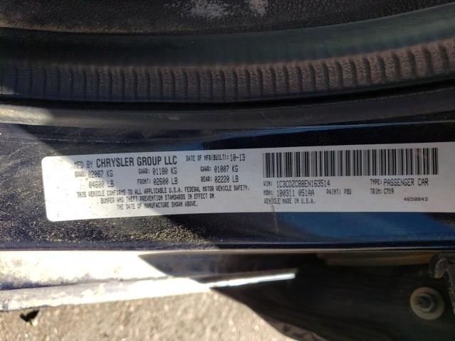 2014 DODGE AVENGER SX 1C3CDZCB8EN163514