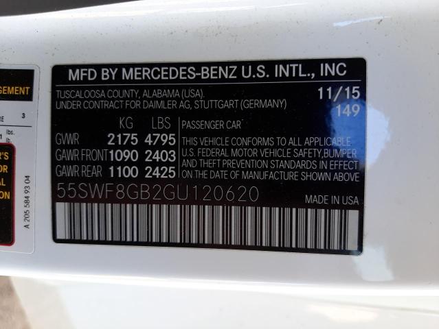 2016 MERCEDES-BENZ C 63 AMG 55SWF8GB2GU120620