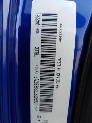 VIN: 1C6RR7GT7FS695717 Auction: COPART UAE Lot: 62393271 Location: DUBAI INDUSTRIAL CITY - DUBAI 1C6RR7GT7FS695717 RAM 1500 2015 BLUE Photo 11