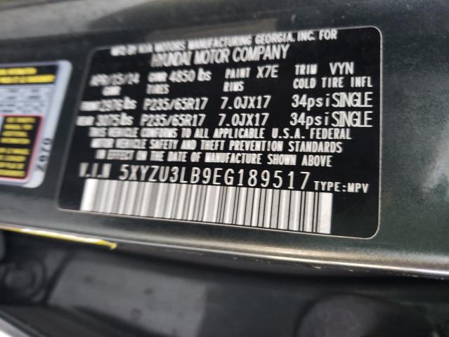 2014 HYUNDAI SANTA FE S 5XYZU3LB9EG189517