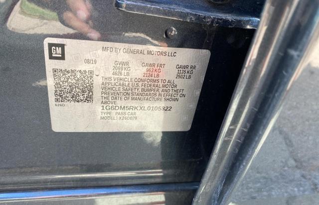 2020 CADILLAC CT5 LUXURY 1G6DM5RKXL0105322