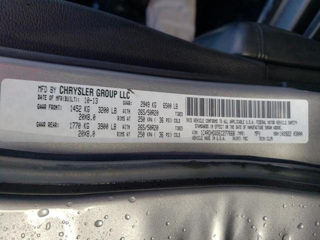 2014 DODGE DURANGO 1C4RDHDG5EC277668