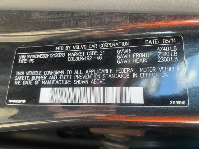 2015 VOLVO V60 PLATIN YV140MED2F1213078