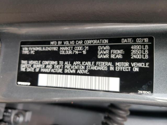 2018 VOLVO V60 T5 DYN YV140MSL8J2401182