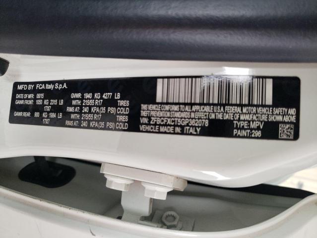 2016 FIAT 500X TREKK ZFBCFXCT5GP362078