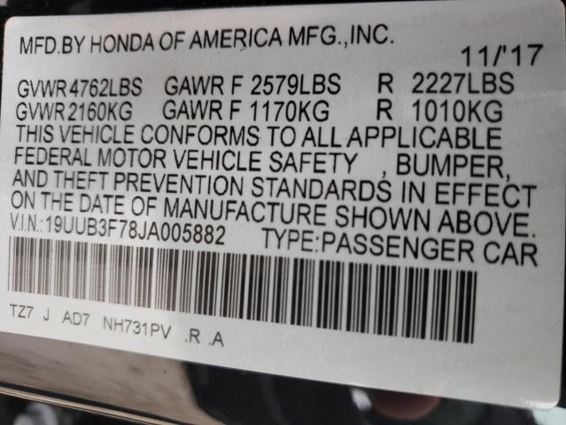 2018 ACURA TLX ADVANC 19UUB3F78JA005882